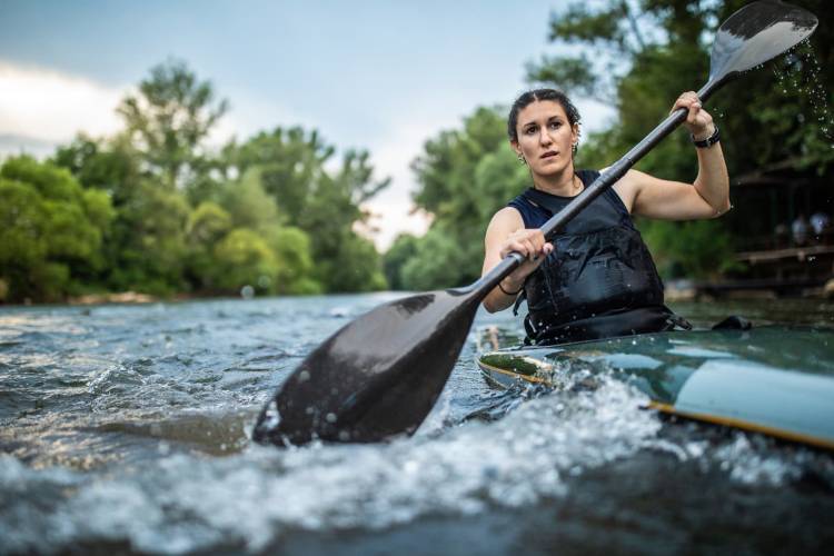 kayaker on the river