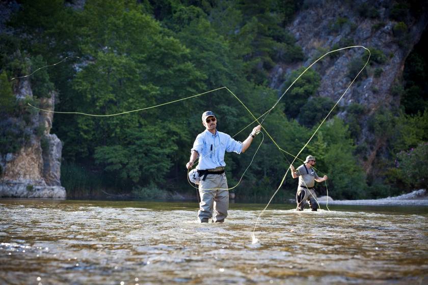 fly fishing on the Frio River