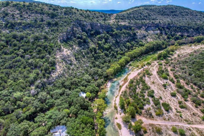 Frio River aeriel view